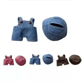 Детская одежда первого и второго поколения, 17 см, кукольная одежда, аксессуары, комбинезоны One Size синий