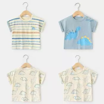 Детская одежда, повседневный жилет в корейском стиле, футболка без рукавов, летняя одежда, топы для маленьких мальчиков и девочек, летние 73CM