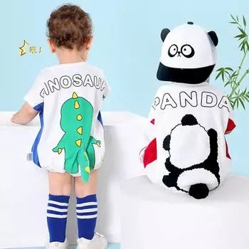 Детская одежда с индивидуальным хвостом, боди для младенцев, одежда с короткими рукавами для малышей, одежда для мальчиков и девочек, детские комбинезоны, костюмы 59