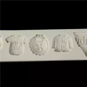 Детская одежда Силиконовая форма Форма для помадки Инструменты для украшения торта Форма для шоколада