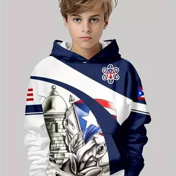 Детская одежда Толстовки с капюшоном с длинным рукавом Детская одежда для мальчиков Модная одежда с принтом Повседневная детская осенняя одежда Верхняя одежда Повседневный топ для девочек 100CM