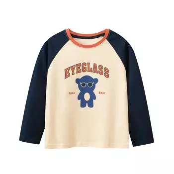 Детская одежда, весенние футболки с длинными рукавами для средних и крупных детей, нижние рубашки для мальчиков и девочек 130cm