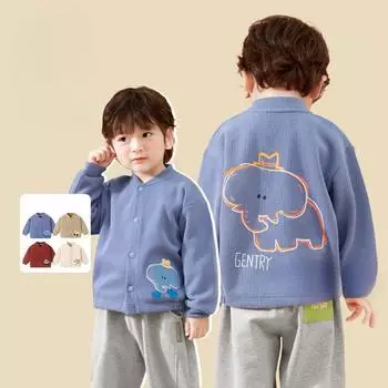 Детская одежда весна-осень новый повседневный кардиган 73cm бежевый