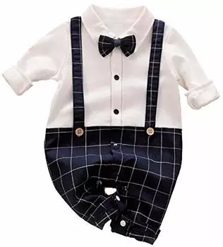 Детская официальная одежда в стиле вестерн, детский комбинезон с длинными рукавами и галстуком-бабочкой, церемониальный многослойный комбинезон, свадебное платье для еды, первого посещения святыни, платье для новорожденных