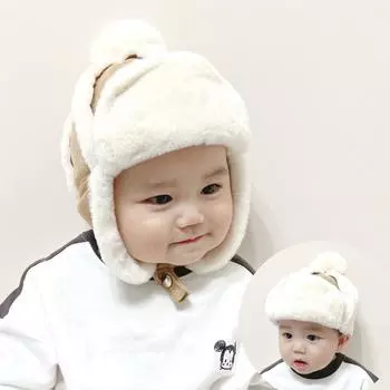 Детская осенне-зимняя теплая плюшевая шапка, новая модная осенне-зимняя плюшевая шапка-ушанка для малышей Lei Feng Hat