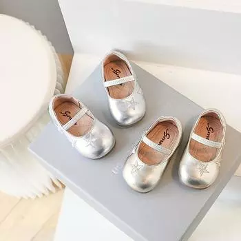 Детская осенняя новая кожаная обувь для девочек, детские одиночные туфли для девочек, детская обувь принцессы, детская танцевальная обувь, детская обувь 18 золотой