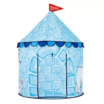 Детская палатка Benebomo, игровой домик, ледяной замок, игрушечная палатка, складная палатка, комната для хранения игрушек, в помещении, на открытом воздухе, секретная база, сумка для хранения в комплекте, детская светло-синий