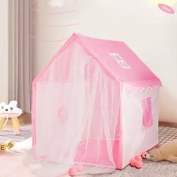 Детская палатка, простая установка, игровая комната для девочек, принадлежности для вечеринок в помещении и на открытом воздухе, возраст 3+