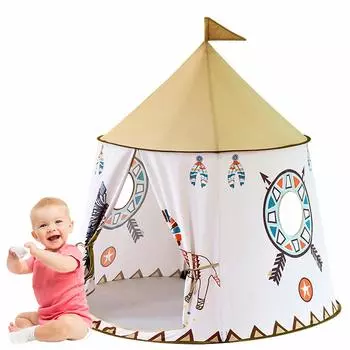 Детская палатка Yalufa Secret для ролевых игр, детская палатка, домик, складная, основание, игровой домик, в помещении, на заднем дворе, в парке, (лев)