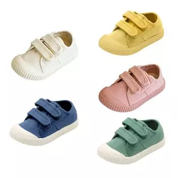 Детская парусиновая обувь для маленьких мальчиков и девочек, повседневная обувь ярких цветов, дышащая обувь для отдыха для маленьких детей 23