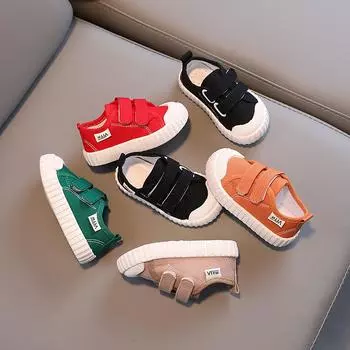 Детская парусиновая обувь: Дышащие, Мягкая подошва, Яркие цвета, Возраст 1-7, Унисекс, Весна/Осень Size 22 / Inner length 14cm