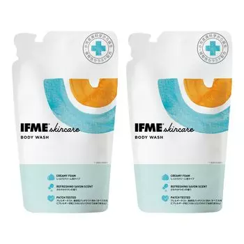 Детская пена для всего тела IFME Skin Care Body Moisturizing для тела, набор из 2 мыл, тип, мыло, мыло, пена, мыло, младенцы, новорожденные, дети, без добавок