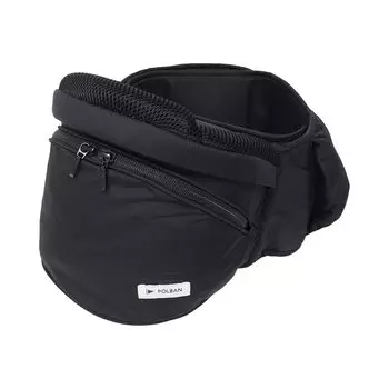 Детская переноска POLBAN ADVANCE Hip seat ripstop черного цвета