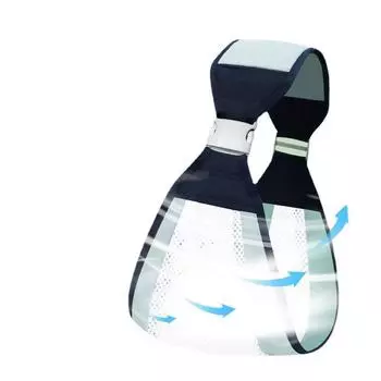 Детская переноска с креплением спереди, простая конструкция на одно плечо, легкая и удобная для ношения на улице Зеленый