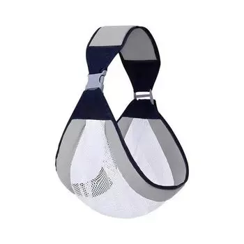 Детская переноска с креплением спереди, простая конструкция на одно плечо, легкая и удобная для ношения на улице Серый