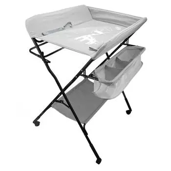 Детская переносная складная станция для пеленания подгузников с колесами, регулируемая высота, мобильный органайзер для детской комнаты