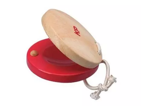 Детская перкуссия Детская перкуссия Круглая кастаньета Красная KP-70/C/RE