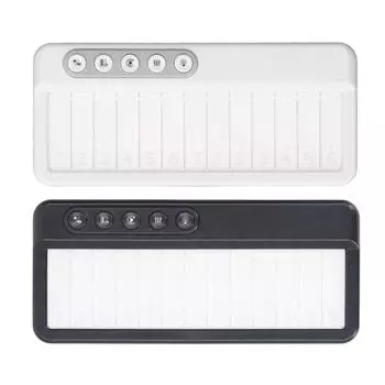 Детская пианино-клавиатура со звуком и подсветкой, обучающая музыкальная игрушка для малышей, клавиатура для мальчиков и девочек выше Black