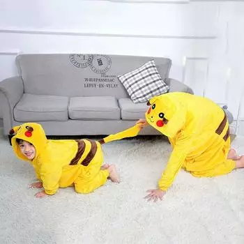 Детская пижама для детей, одеяло с изображением животных из мультфильмов, детский костюм, зимний комбинезон для мальчиков и девочек с ботинками 100cm жёлтый