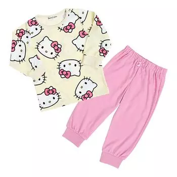 Детская пижама Sanrio Kids с длинными рукавами Hello Kitty 90 см 963321