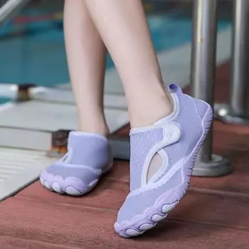 Детская пляжная обувь Обувь для мальчиков и девочек, подходящая для дайвинга, обувь с мягкой нескользящей подошвой для плавания в ручье Обувь для прыжков со скакалкой для учеников начальной школы 24