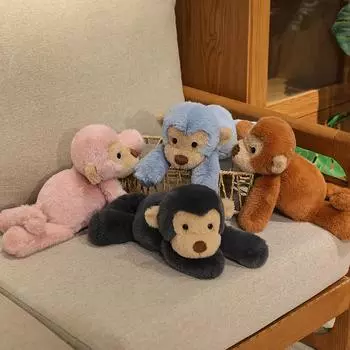 Детская плюшевая игрушка кукла, очаровательный подарок для детей, мягкая игрушка в виде животного One Size синий