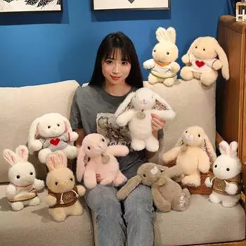 Детская плюшевая игрушка кукла, очаровательный подарок для детей, мягкая игрушка в виде животного One Size