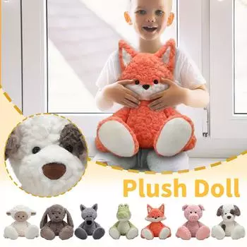 Детская плюшевая игрушка кукла, очаровательный подарок для детей, мягкая игрушка в виде животного One Size бежевый