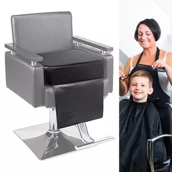 Детская подушка для сиденья в салоне, износостойкая, супермягкая, утолщенная, эргономичный дизайн, подушка для увеличения высоты в парикмахерской для детей чёрный