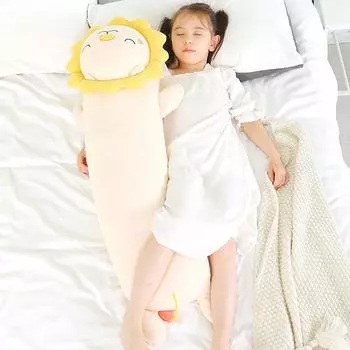Детская подушка для сна с изображением динозавра, зажимающая ноги на кровати, длинная подушка для сна, которую можно отсоединить и постирать, подарочная подушка с рисунком из мультфильма small 95 cm