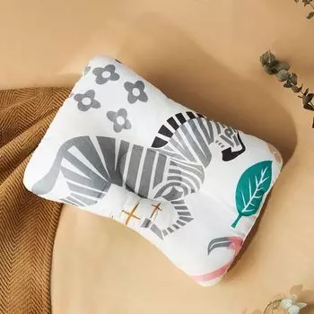 Детская подушка из 100% хлопка, детская подушка для коррекции сна, модная мультяшная подушка, дышащая подушка с защитой от подголовника, сезонная подушка 1pc белый