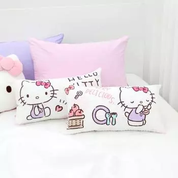 Детская подушка Nara Home Deco Sanrio Hello Kitty Ripple 50x27 см(-3см), популярный персонаж в Корее