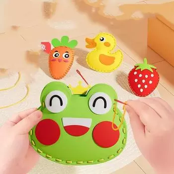 Детская подвеска ручной работы 1 шт., креативный швейный материал EVA, набор для самостоятельного кукольного украшения, детские подарки 5PCS