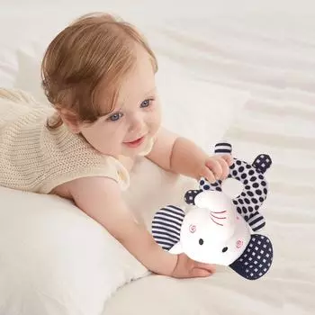 Детская погремушка круглая ручная погремушка плюшевая игрушка One Size