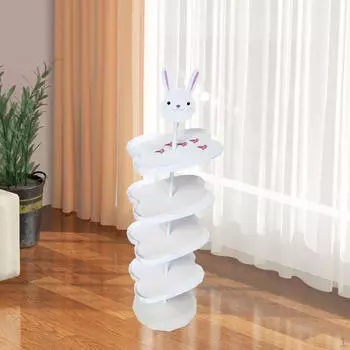 Детская полка для обуви, держатель для обуви, 5-слойная полка для хранения, органайзер для шкафа белый