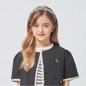 Детская повязка на голову Hedges Kids Check Htm60um50m Bk 100