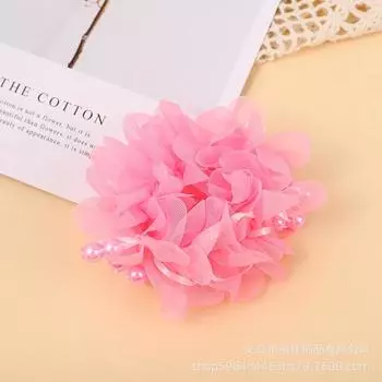 Детская повязка на голову в виде цветка для танцев, японские и корейские выступления, аксессуары для запястья, детские шарики розовый