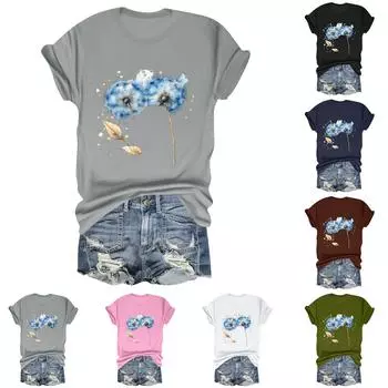 Детская повседневная футболка с круглым вырезом и короткими рукавами с принтом и надписью «Топ» 100 чёрный