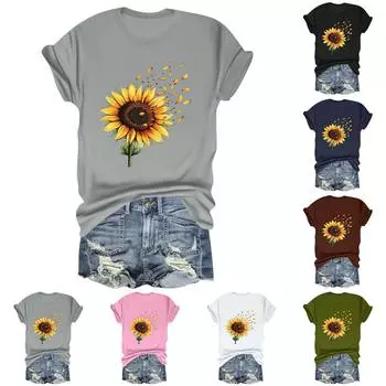 Детская повседневная футболка с круглым вырезом и короткими рукавами с принтом и надписью «Топ» 100 чёрный