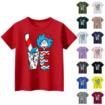 Детская повседневная футболка с круглым вырезом и короткими рукавами с принтом 130 верблюд