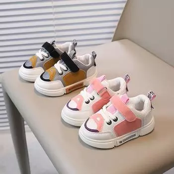 Детская повседневная обувь, детские студенческие кроссовки для мальчиков и девочек, спортивные универсальные кроссовки для бега с дышащей сеткой и строчкой 25