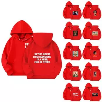 Детская повседневная толстовка с капюшоном и принтом 110 чёрный