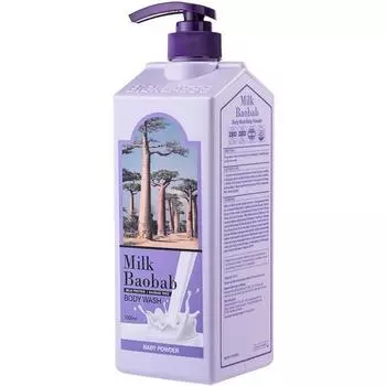 Детская присыпка для душа Milk Baobab Large, 1000 мл, 1 корейская косметика