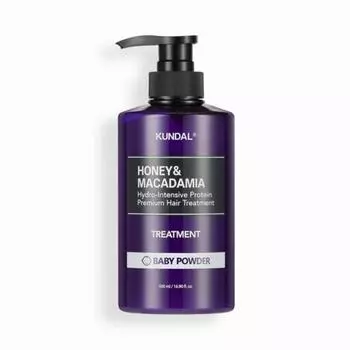 Детская присыпка для волос Kundal Honey & Macadamia с ароматом меда и макадамии, 500 мл, 4 шт.