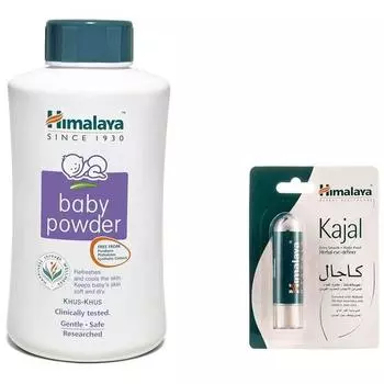Детская присыпка Himalaya, 700 г и Herbals Kajal, черный, 2,7 г