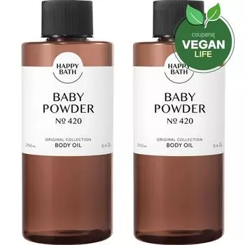 Детская присыпка-масло для тела Happy Bath Original Collection, 250 мл, 2 шт.