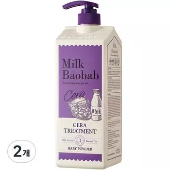 Детская присыпка Milk Baobab Cera Treatment, 1,2 л, 2 шт.