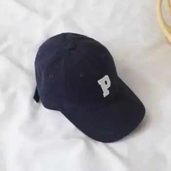 Детская простая универсальная бейсболка с буквами