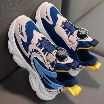 Детская противоскользящая износостойкая модная обувь для спорта и отдыха большого размера. Студенческая обувь. Детская обувь. Обувь для отца. 26 чёрный