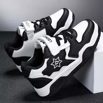 Детская противоскользящая износостойкая модная уличная обувь на липучке для спорта и отдыха, детская обувь для обуви 28 розовый/зелёный